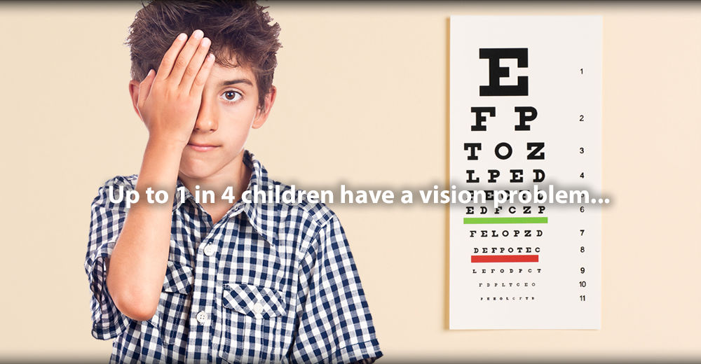 Up to 1 in 4 children have a vision problem...